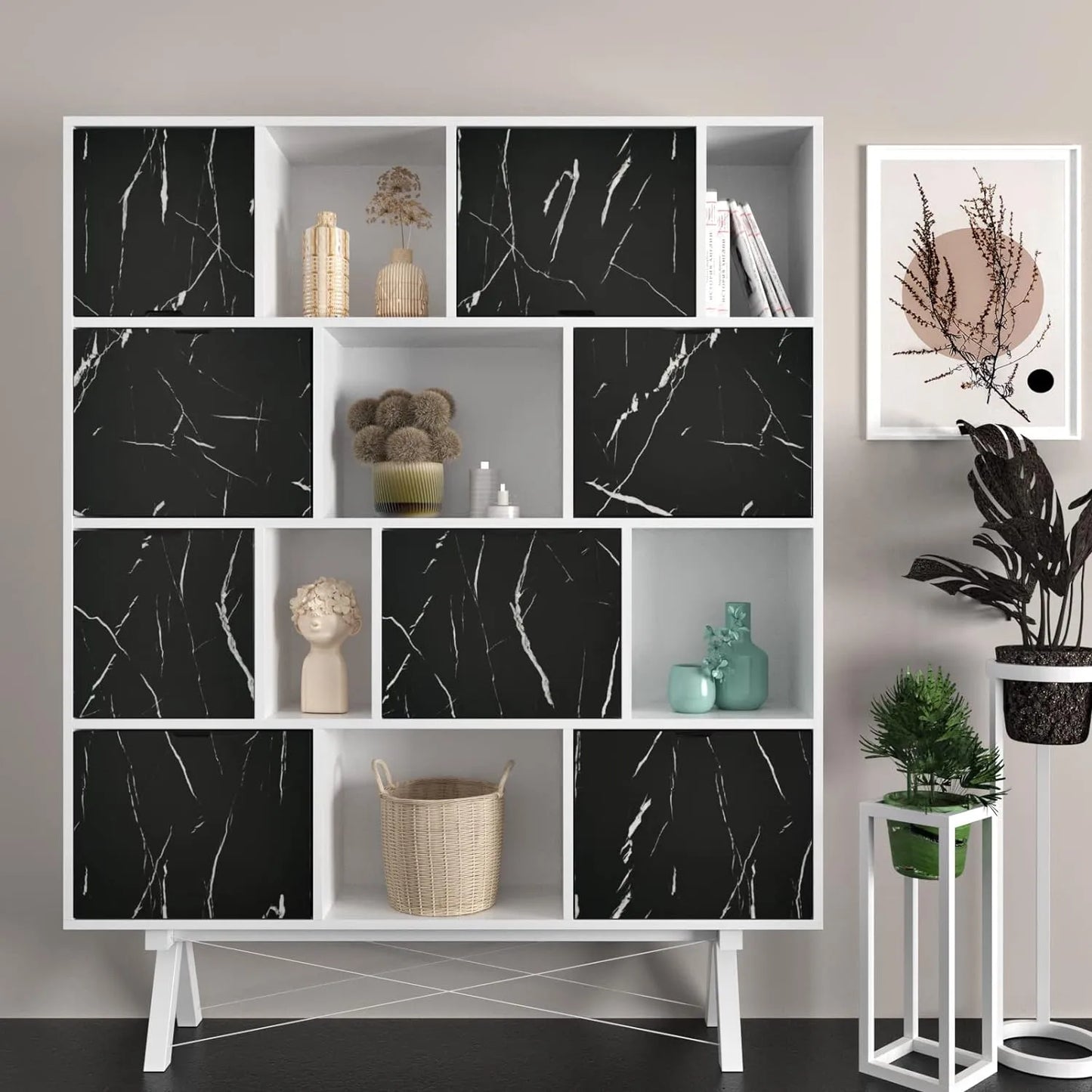 Adhesivo Mármol Negro 60x200cm